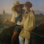 Pescatori di rane nelle paludi pontine - Robert Leopold 1827