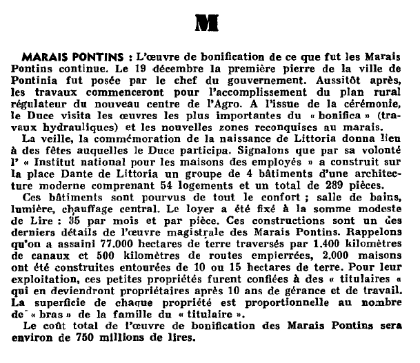 Estratto da La Revue des Vivants del 1935