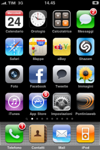 Pontiniaweb sull'iPhone