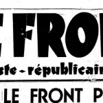 LE FRONT riferimento discorso di Pontinia - 18 Gennaio 1936