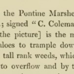 Le paludi pontine nel 1800 disegnate da C. Coleman