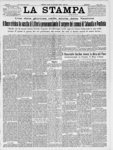 La Stampa del 19 Dicembre del 1932
